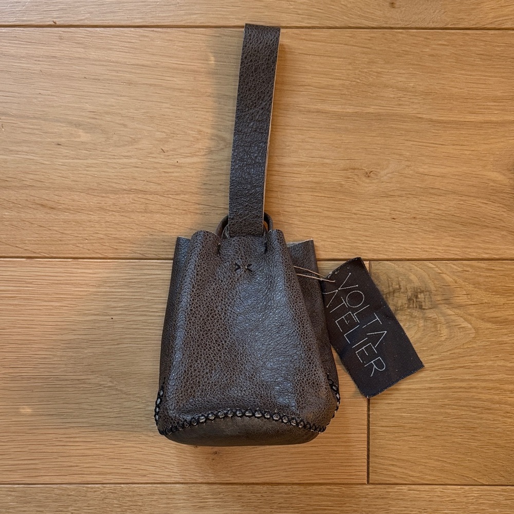 Volta Atelier Dark brown Navigli Wristlet bag